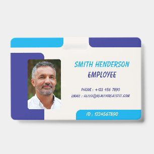 Benutzerdefinierte Mitarbeiter-Foto-ID-Ausweiskart Ausweis