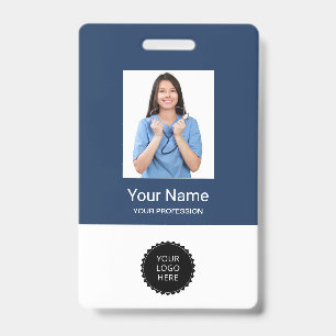 Benutzerdefinierte Mitarbeiter-Foto-Logo-Büro-Name Ausweis