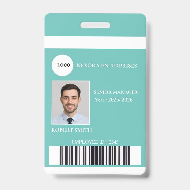 Benutzerdefinierte Mitarbeiter-ID-Karte | Firmenna Ausweis (Vorderseite)