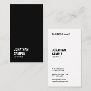 Benutzerdefinierte moderne, elegante Personalisier Visitenkarte