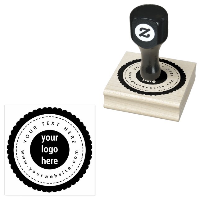Benutzerdefinierte moderne Firmenlogos und Texte Gummistempel (Stempel)