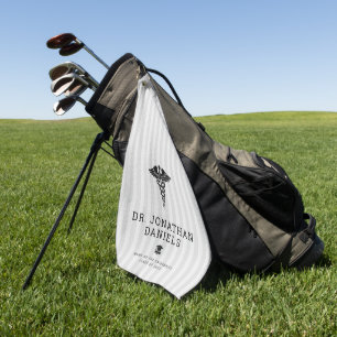 Benutzerdefinierte moderne medizinische Schule Arz Golfhandtuch