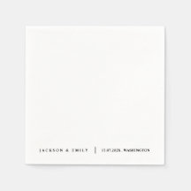 Benutzerdefinierte moderne minimalistische Hochzei