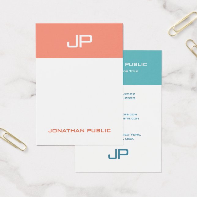 Benutzerdefinierte moderne Monogramm-Vorlage Elega (Büro)