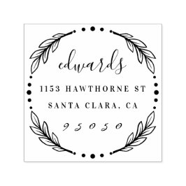 Benutzerdefinierte moderne Script-Rücksendeadresse Permastempel