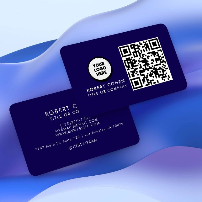Benutzerdefinierte moderne Visitenkarte mit Logo & (Von Creator hochgeladen)