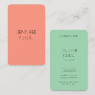 Benutzerdefinierte moderne Vorlage Eleganter Trend Visitenkarte