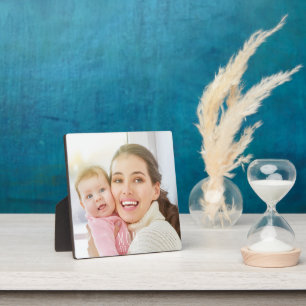 Benutzerdefinierte Mom Established Moderne Schrift Fotoplatte
