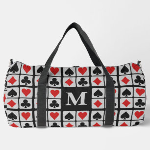 Benutzerdefinierte Monografie des Kartenspielers Duffle Bag