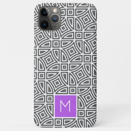 Benutzerdefinierte monogramm-Abstrakte Mustertelef Case-Mate iPhone Hülle