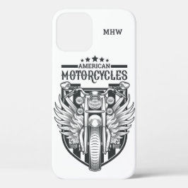 Benutzerdefinierte monogramm "American Motocycle"- Case-Mate iPhone Hülle