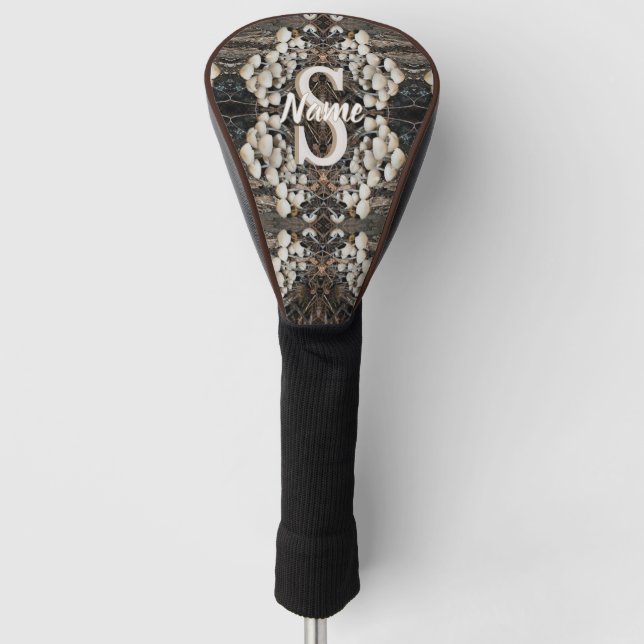 Benutzerdefinierte Monogramm Anfangsbuchstabe Name Golf Headcover (Vorderseite)