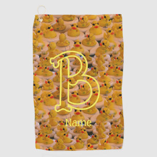 Benutzerdefinierte Monogramm Anfangsbuchstabe Name Golfhandtuch