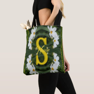 Benutzerdefinierte Monogramm Anfangsbuchstabe Name Tasche