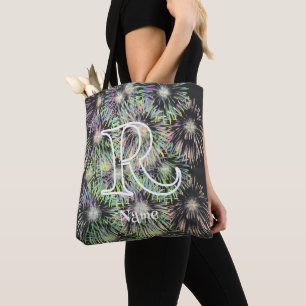 Benutzerdefinierte Monogramm Anfangsbuchstabe Name Tasche