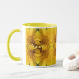 Benutzerdefinierte Monogramm Anfangsbuchstabe Name Tasse