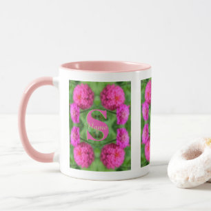 Benutzerdefinierte Monogramm Anfangsbuchstabe Name Tasse