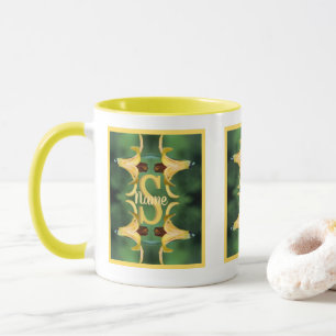 Benutzerdefinierte Monogramm Anfangsbuchstabe Name Tasse