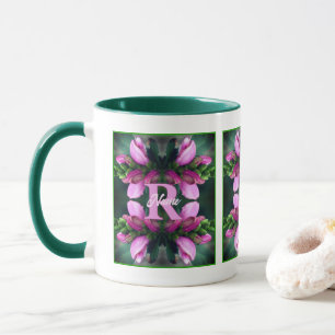 Benutzerdefinierte Monogramm Anfangsbuchstabe Name Tasse