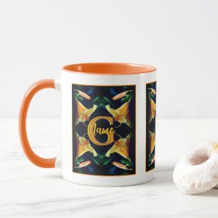 Benutzerdefinierte Monogramm Anfangsbuchstabe Name Tasse