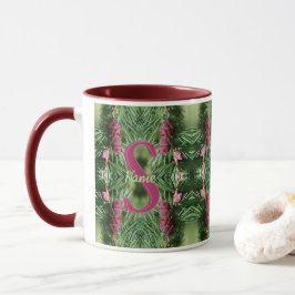 Benutzerdefinierte Monogramm Anfangsname Kiefernza Tasse