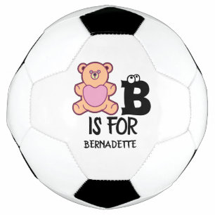 Benutzerdefinierte Monogramm B ist für ein lustige Fußball