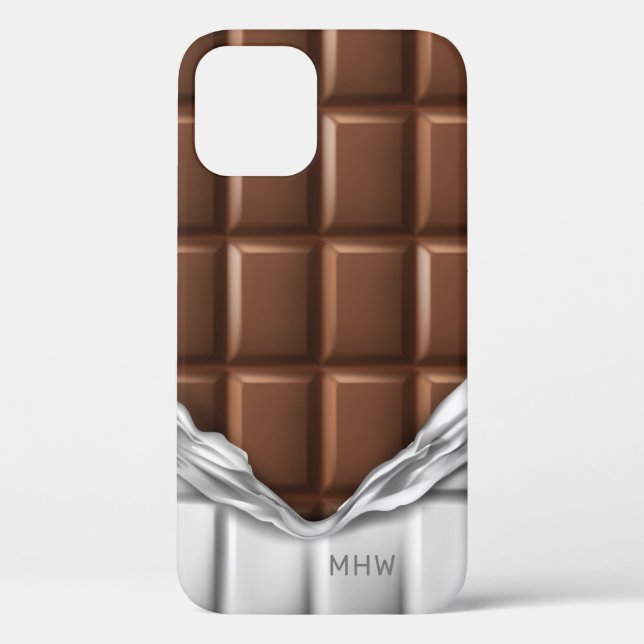 Benutzerdefinierte Monogramm-"Chocolate-Bar"-Telef Case-Mate iPhone Hülle (Rückseite)