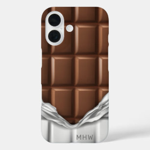 Benutzerdefinierte Monogramm-"Chocolate-Bar"-Telef iPhone 16 Hülle