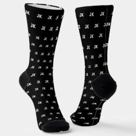 Benutzerdefinierte Monogramm-Farbe Socken