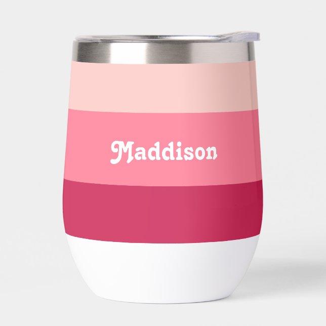 Benutzerdefinierte Monogramm, hellrosa Retrotypogr (Links)