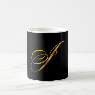 Benutzerdefinierte Monogramm-I-Imitat Gold Foil Mo Kaffeetasse