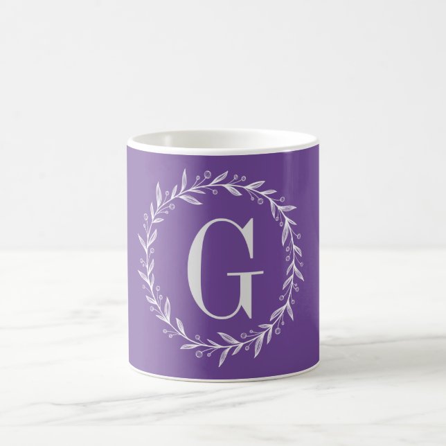 Benutzerdefinierte Monogramm-Initial Kaffeetasse (Mittel)
