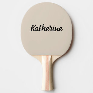Benutzerdefinierte Monogramm Name Natürliche Linse Tischtennis Schläger