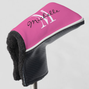 Benutzerdefinierte monogramm-Pink-Golf-Putter-Abde Golf Headcover