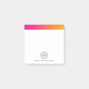 Benutzerdefinierte Monogramm Post-it® Notizen