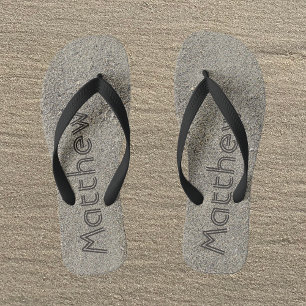 Benutzerdefinierte Monogramm-Sandalen für Männer Flip Flops