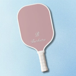 Benutzerdefinierte Monogramm-Schrift-Name Pickleball Schläger