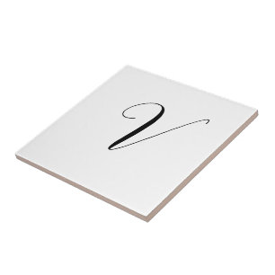 Benutzerdefinierte Monogramm-Schriftinitiale Fliese