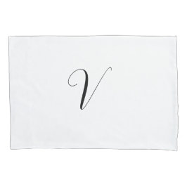 Benutzerdefinierte Monogramm-Schriftinitiale Kissenbezug