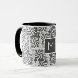 Benutzerdefinierte monogramm-Tasse für Abstraktes Tasse
