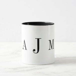 Benutzerdefinierte Monogramm-Tasse Tasse