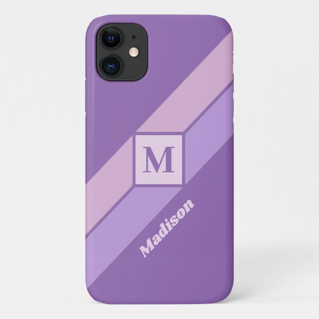 Benutzerdefinierte Monogramm- und Namenssymbole Case-Mate iPhone Hülle (Rückseite)