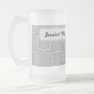Benutzerdefinierte Morning Latte-Tasse Mattglas Bierglas