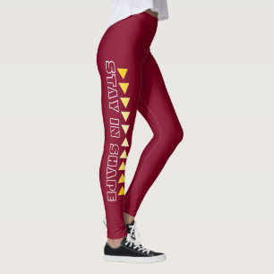 Benutzerdefinierte Motivations-Fitness Rot Leggings