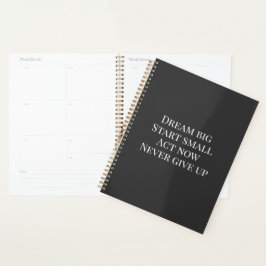 Benutzerdefinierte Motivationszitat-Leinwandfliese Planer