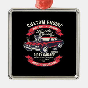 benutzerdefinierte Motor-Muskel klassisch schmutzi Ornament Aus Metall