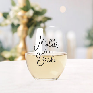 Benutzerdefinierte Mutter des Schriftartes "Bride  Weinglas Ohne Stiel