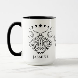 Benutzerdefinierte mystische himmlische Mondmotte Tasse