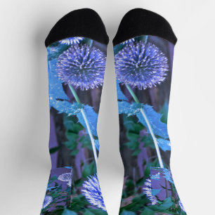 Benutzerdefinierte nachhaltige Premium-Socke lila Socken