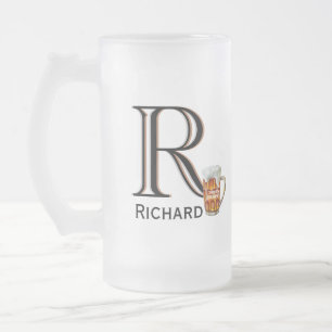 Benutzerdefinierte Nachricht für den Vornamen ein Mattglas Bierglas